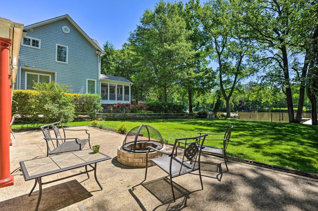 Waterfront Annapolis Home Fire Pit And Fishing Pier エクステリア 写真