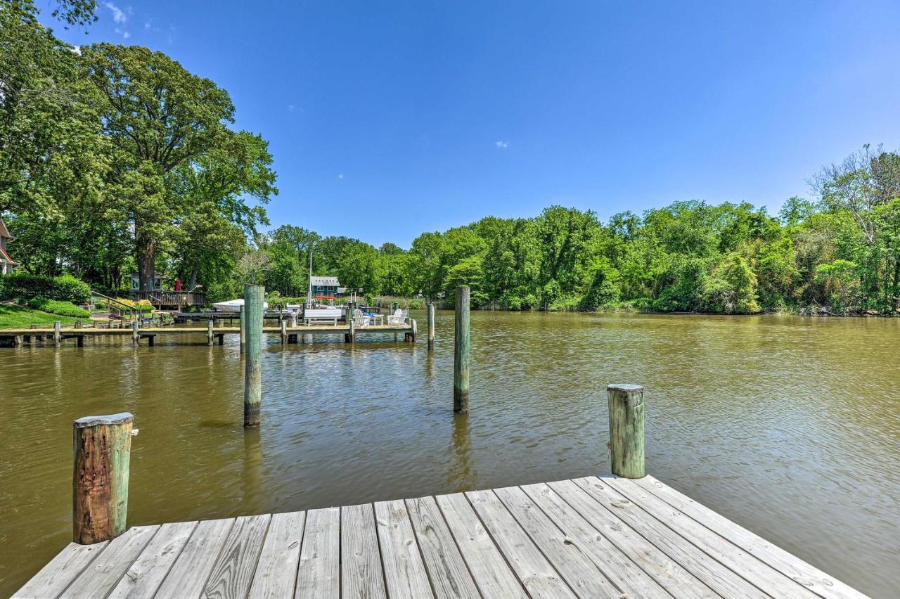 Waterfront Annapolis Home Fire Pit And Fishing Pier エクステリア 写真
